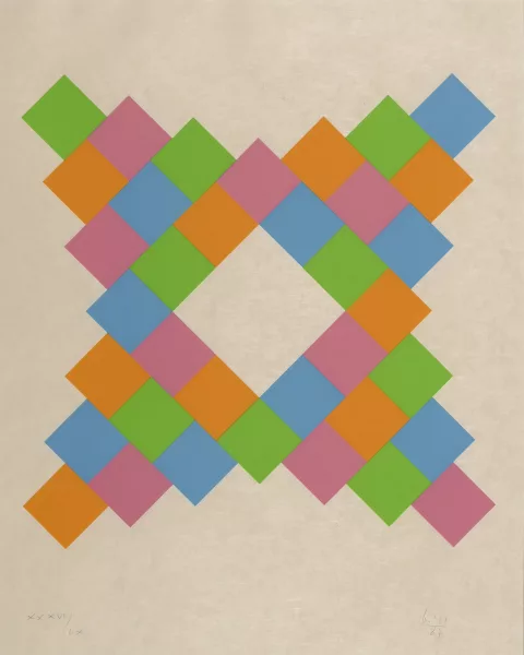 Max Bill — 2 Blätter: Ohne Titel, 1990; Ohne Titel, 1987