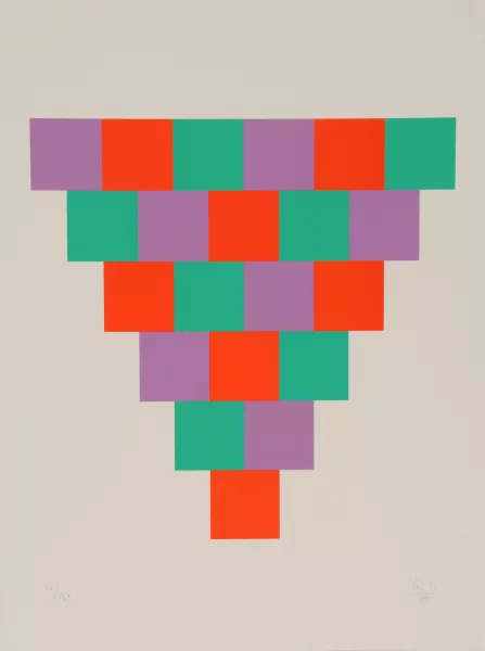 Max Bill — 1 bis 6 in drei farben, 1985