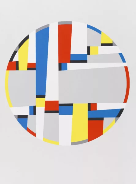 Max Bill — tondo, relational painting, tondo