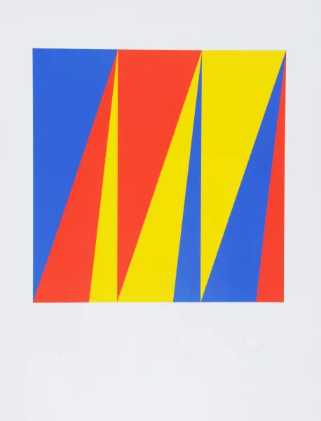 Max Bill — Drei Dreiecke in drei Rechtecken, 1973
