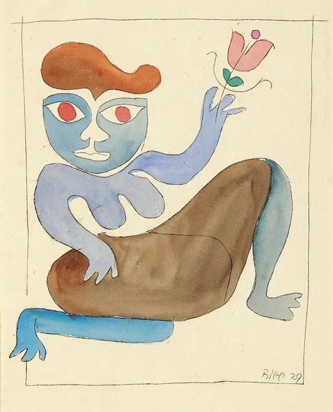 Max Bill — Frau mit Blume, 1929