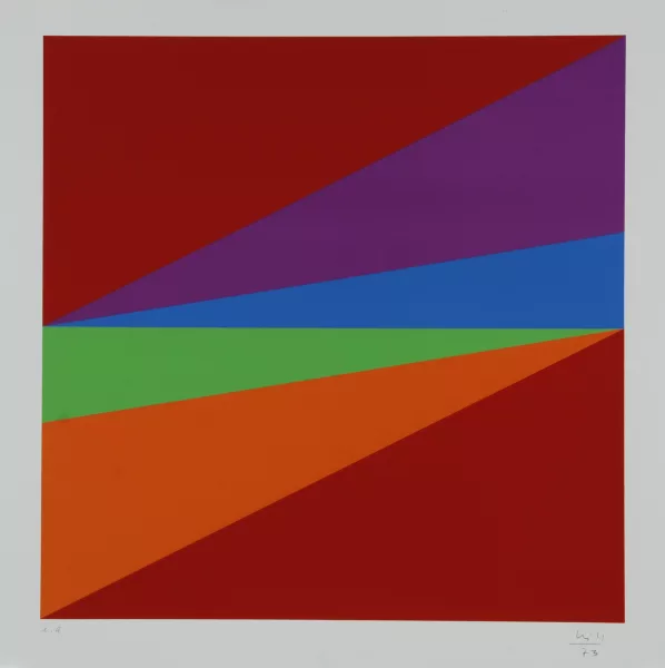 Max Bill — 2 Blätter aus "9 x 5 konkret", 1973