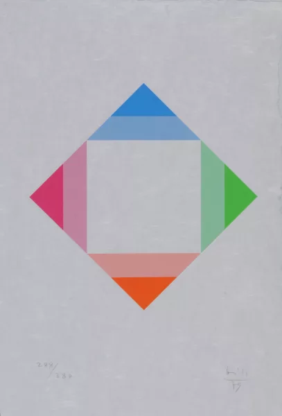 Max Bill — Zerstrahlung von Weiss, 1979