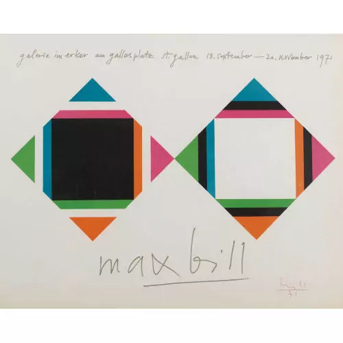 "galerie im erker max bill 1971"