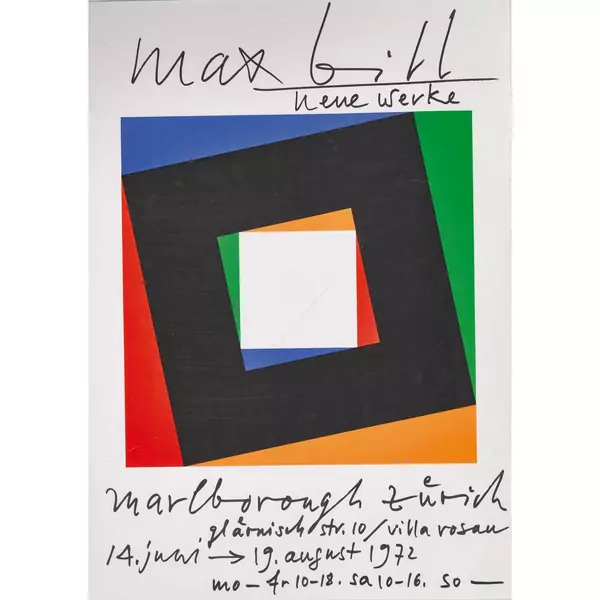 "max bill neue werke marlborough zürich 1972"