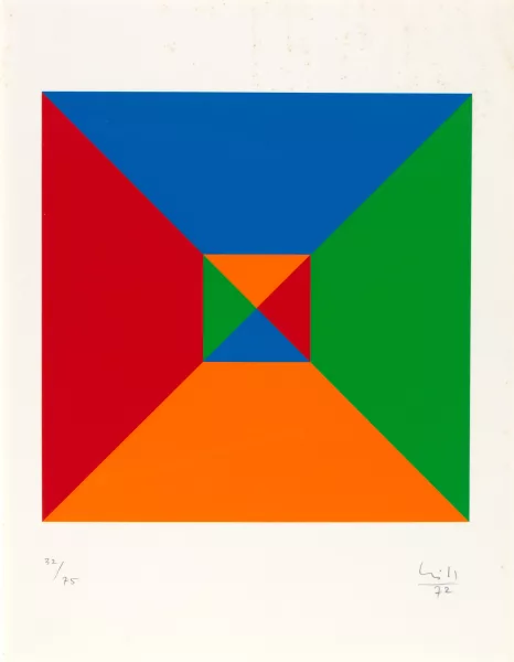 Max Bill — 2 Blätter: Ohne Titel, 1972