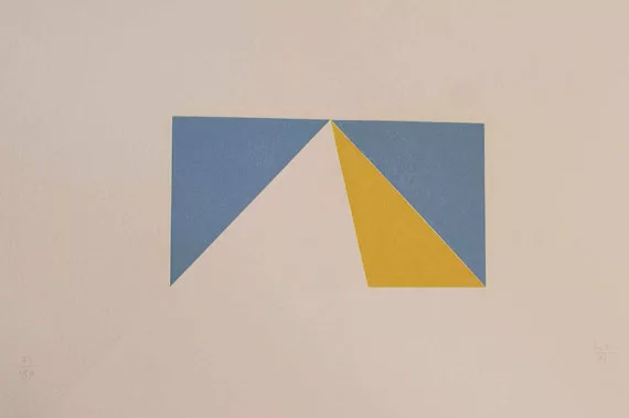 Max Bill — Die Spitze der Pyramide. 1981 (mit Folie)