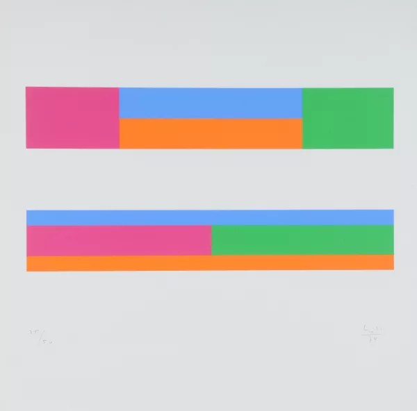 Max Bill — 2 Blätter aus "8 (2 4/4) = 8", 1974
