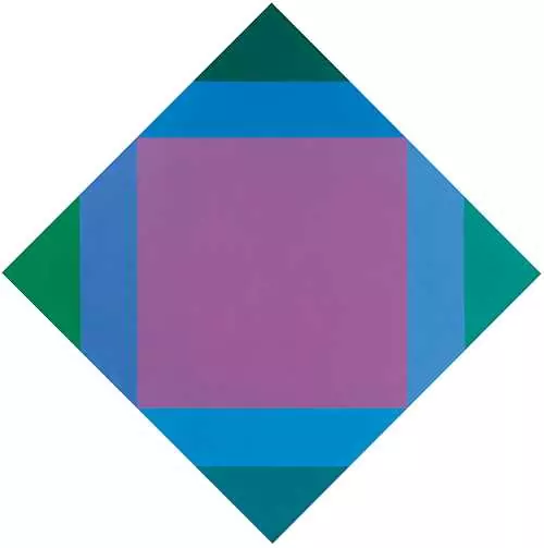 MAX BILL — transcoloration von violett zu grün. 1972/73. — Koller Auktionen