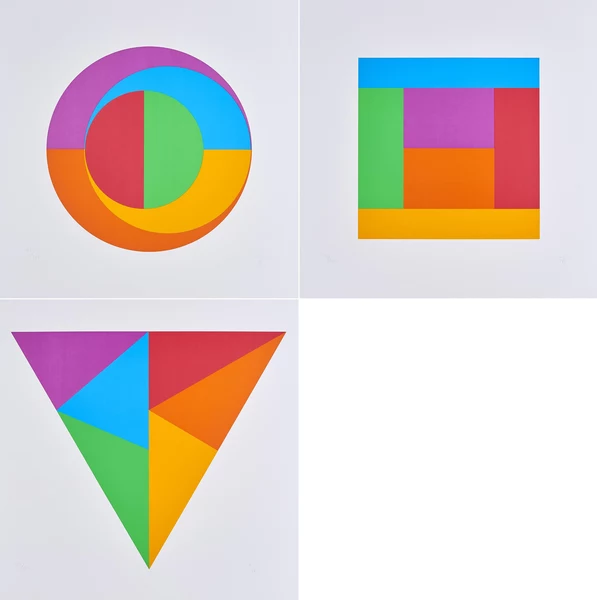 Max Bill — Tryptichon: Kreis, Quadrat, Dreieck. 1983.