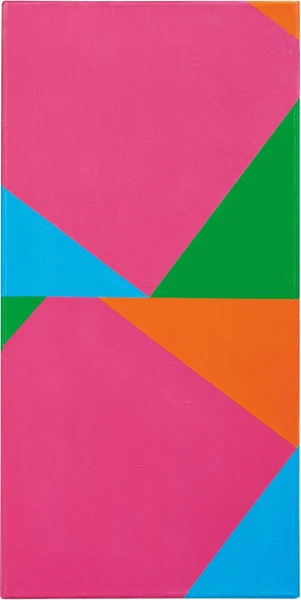 Max Bill — Gegenläufige Farbrotation um rote Kerne, 1985-1986