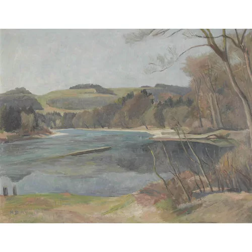 Max Böhlen — "An der Aare bei Muri".