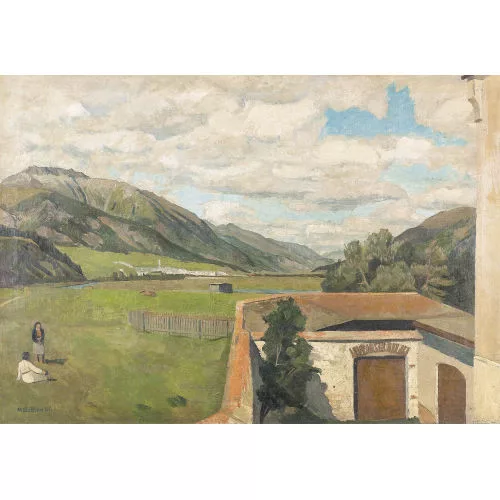 Max Böhlen — "Engadiner Landschaft".