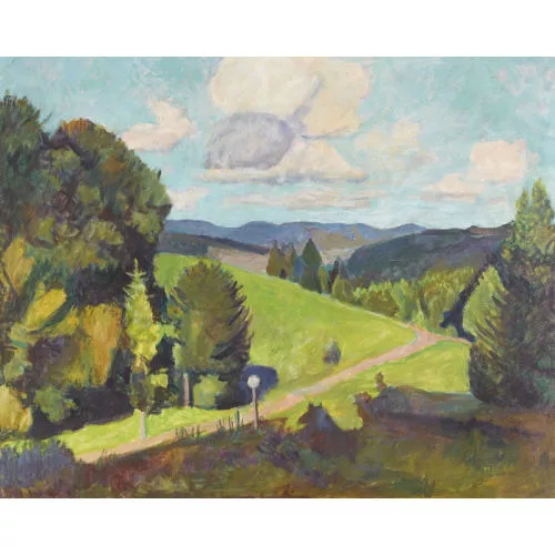 Max Böhlen — "Schwarzwaldlandschaft (Nonnenmattweiher)".
