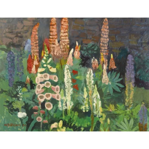 Max Böhlen — "Lupinen im Beet III".