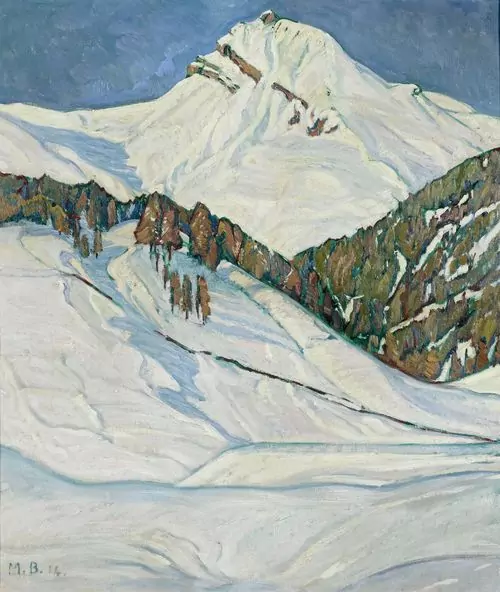 MAX BURGMEIER — Winterliche Berglandschaft. 1914. — Koller Auktionen