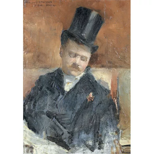 Max Buri — Bildnisstudie des Malers Franz Multerer.