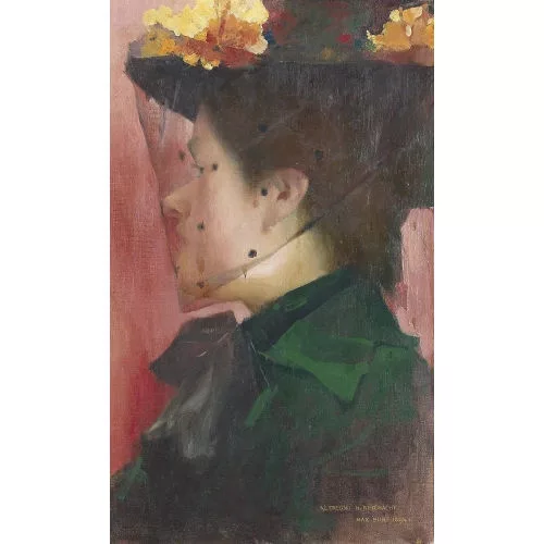 Max Buri — Porträt einer jungen Frau.