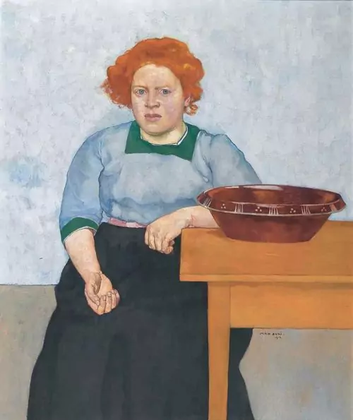 MAX BURI — Frau mit Schüssel. 1912. — Koller Auktionen