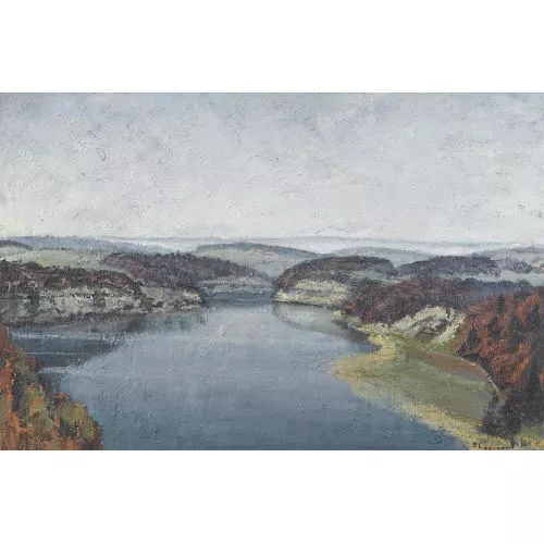 Max Clément — Der Schiffenensee im Herbst.