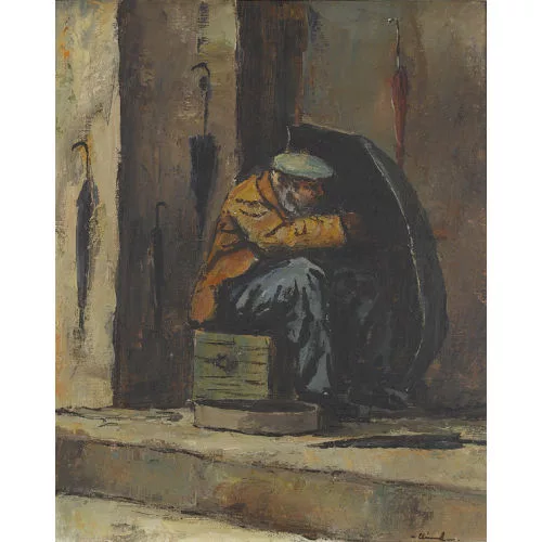 Max Clément — "Regenschirm-Flicker".