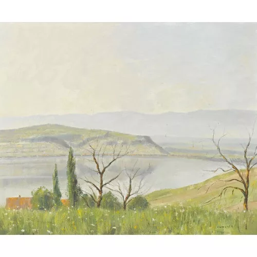 Max Clément — Murtensee im Frühling.