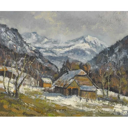 Max Clément — Landschaft bei Plasselb (Sageboden).