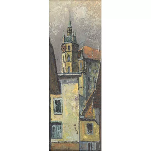Max Clément — Das Rathaus von Fribourg.