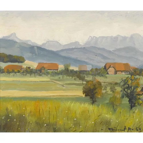Max Clément — Sommerliche Voralpenlandschaft.