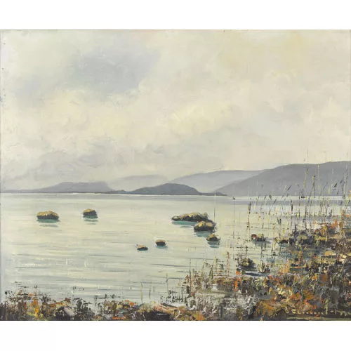 Max Clément — "Bielersee gegen Insel".