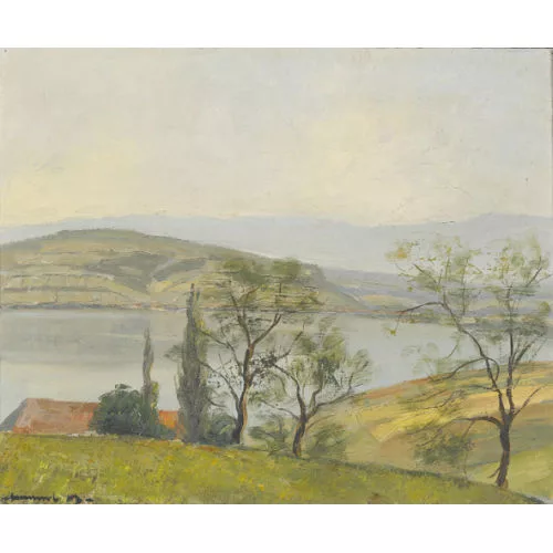 Max Clément — Landschaft am Murtensee.