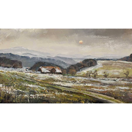 Landschaft in Abendsonne