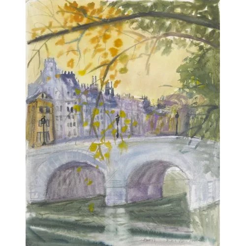 Max Franz Brütschlin — Seinebrücke in Paris.