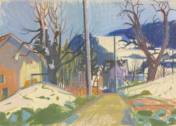 Max Franz Brütschlin — Sonniger Vorfrühlingstag (Zürcher Oberland)