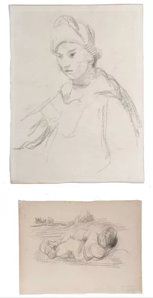 Max Gubler (1898-1973), "Portrait d'homme" et "Homme couché" — DognyAuction