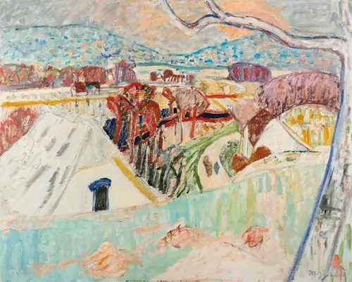 MAX GUBLER — Winterlandschaft Unterengstringen. 1947/48. — Koller Auktionen
