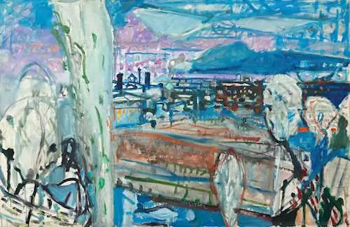 MAX GUBLER — Large landscape at night. 1954. — Koller Auktionen