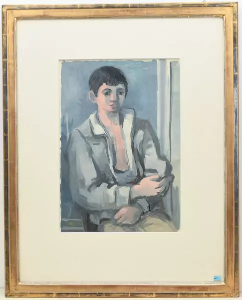 Max Gubler — Portrait eines Jungen. — Schuler Auktionen