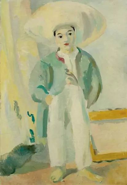MAX GUBLER — Stehender Knabe mit Strohhut, Lipari. 1925 — Koller Auktionen