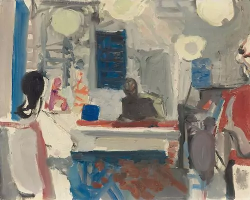 MAX GUBLER — Restaurant bei Nacht, Unterengstringen. Um 1957. — Koller Auktionen