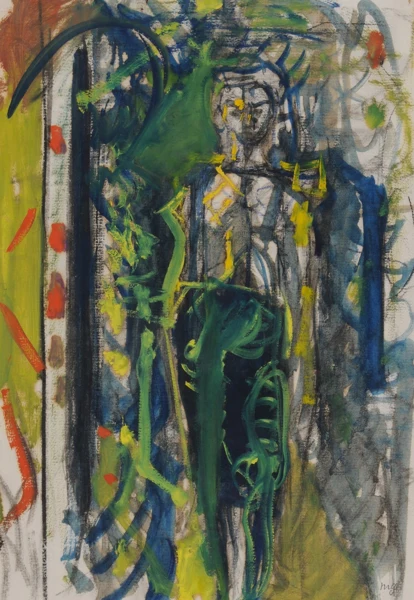 Max Gubler — Stehende Frau, ca. 1952