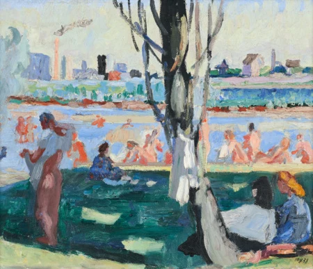 Badende an der Limmat, 1938