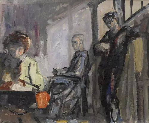 MAX GUBLER — Scène d'intérieur. 1939. — Koller Auktionen