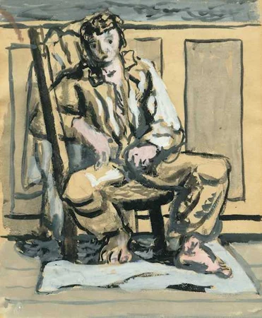 MAX GUBLER — Sitzender Knabe. Um 1930. — Koller Auktionen