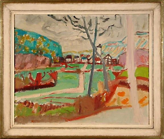 Max Gubler — Landschaft im Surbtal, Unterengstringen, um 1947