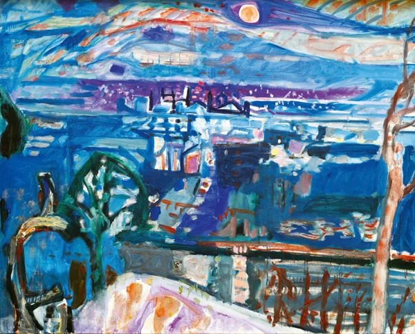 Max Gubler — Nachtlandschaft, 1955