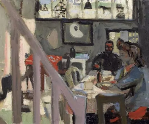MAX GUBLER — Interieur. Am Esstisch. 1932. — Koller Auktionen