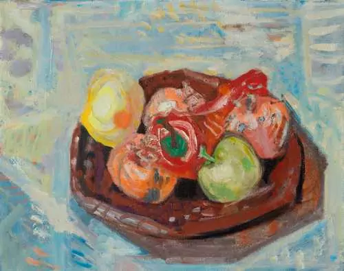 GUBLER, MAX — Teller mit Früchten. Unterengstringen, 1953. — Koller Auktionen