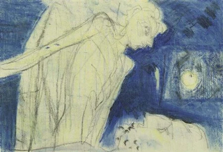 MAX GUBLER — Illustration für "Der alte Mann und das Meer" von Hemmingway. — Koller Auktionen