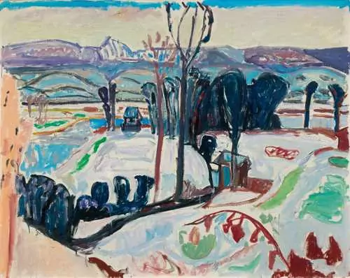 GUBLER, MAX — Limmat landscape. 1945. — Koller Auktionen